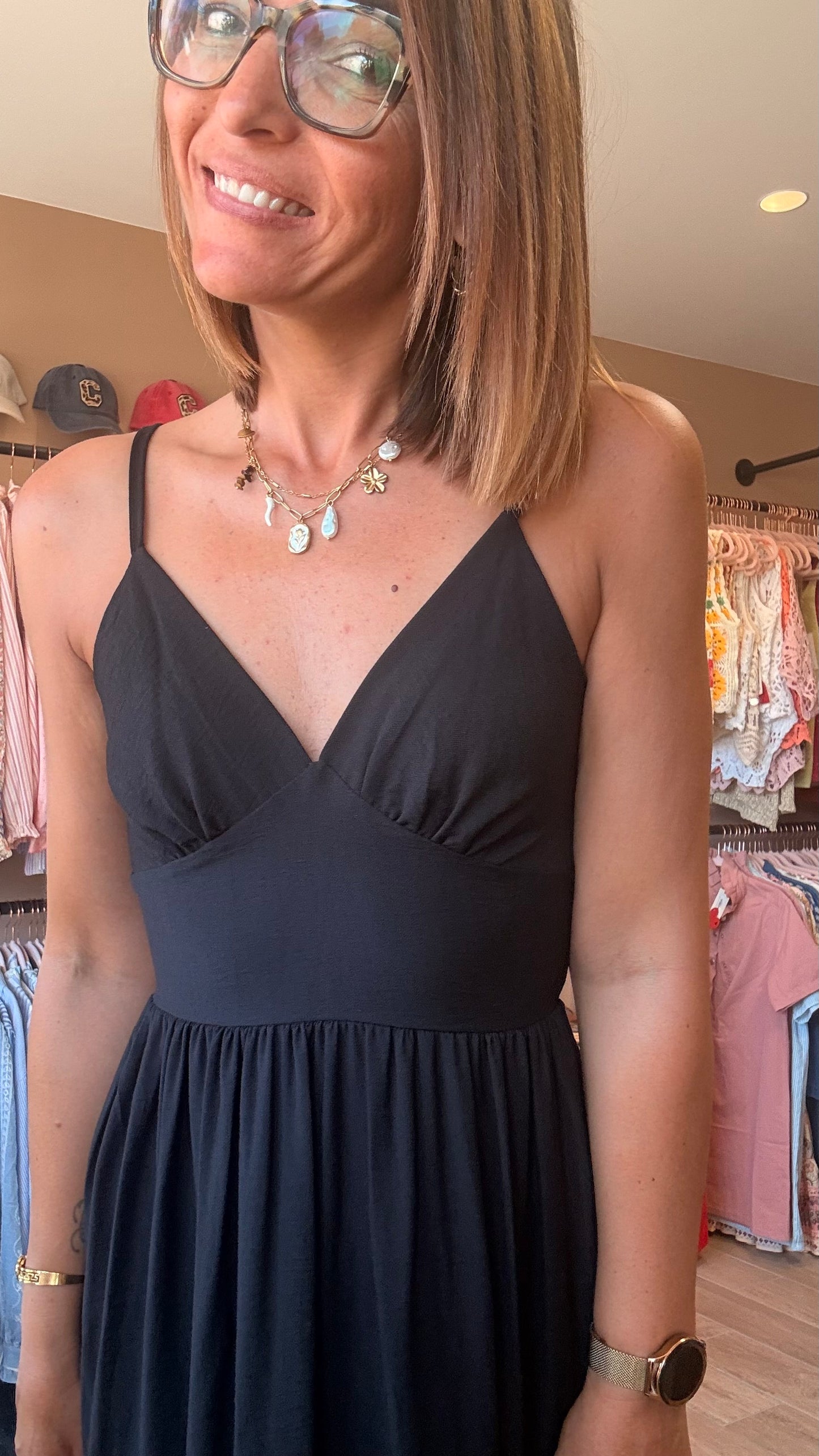 Robe longue Noir