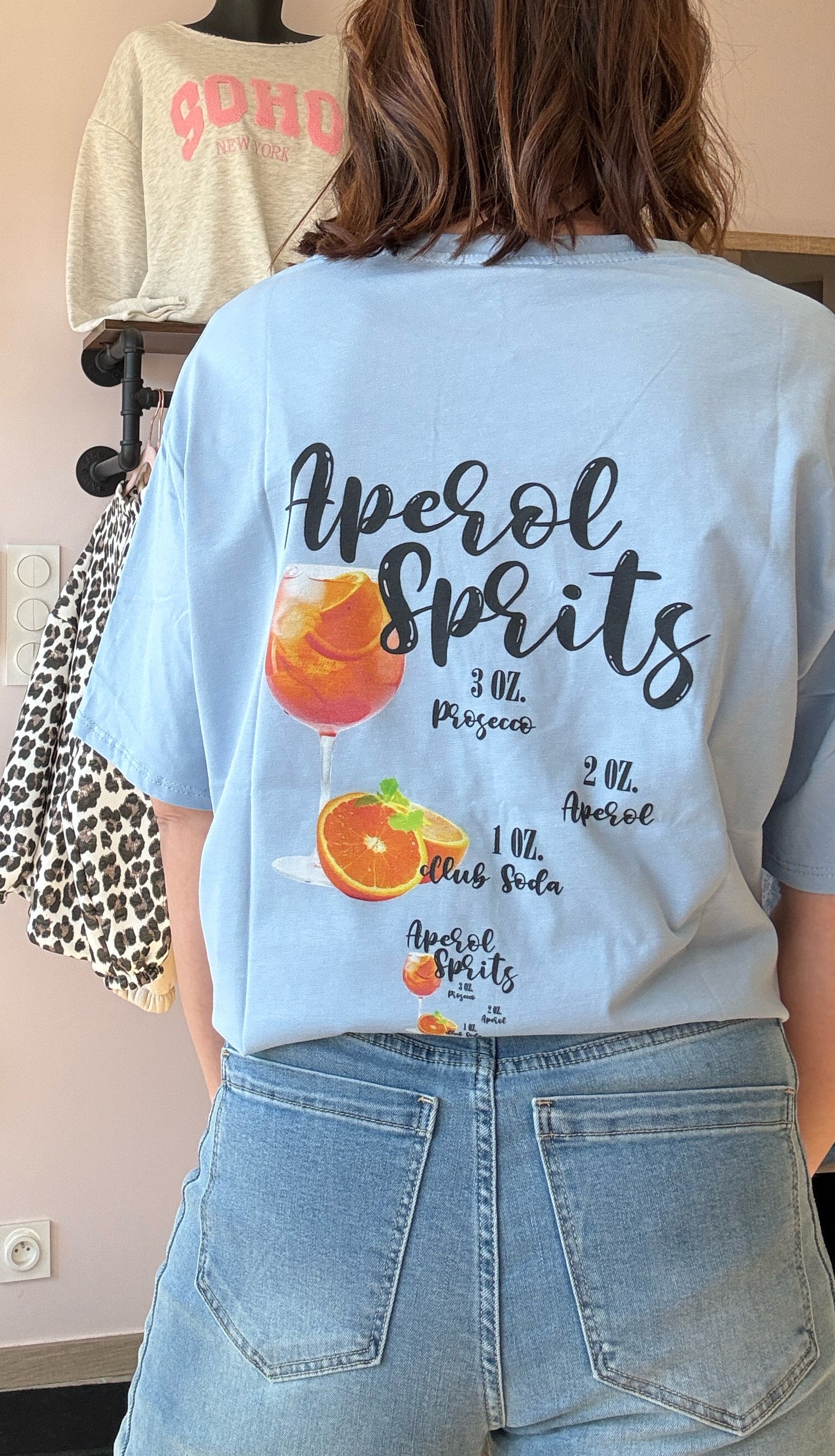 Tee shirt Bleu Aperol
