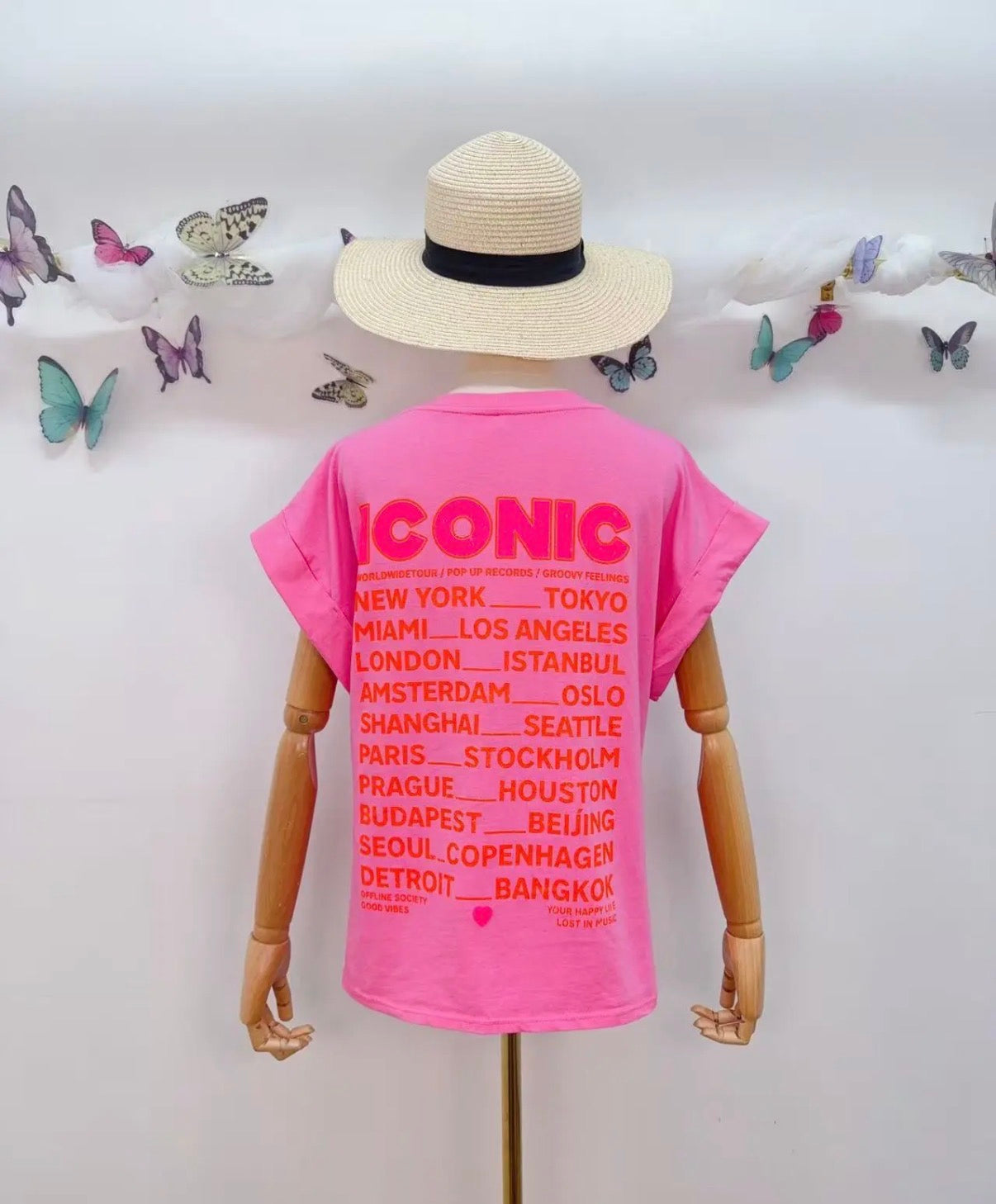 Tee Shirt Rose ICONIC