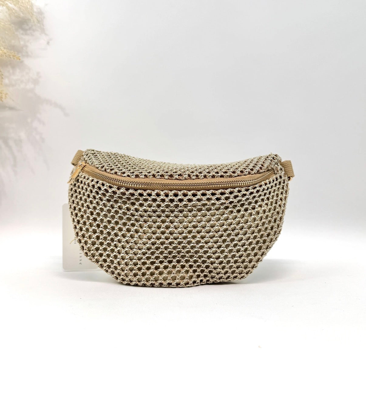 Sac Banane Maille taupe