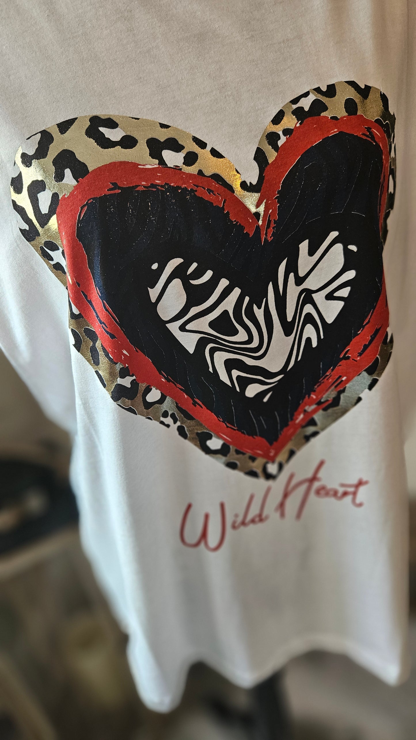 Tee-shirt crème Coeur