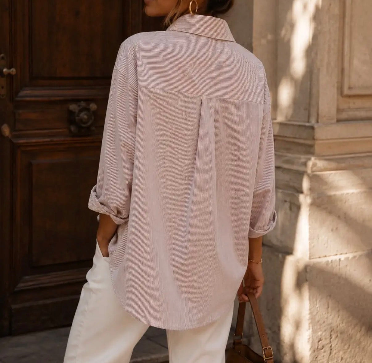 Chemise Coeur Brun