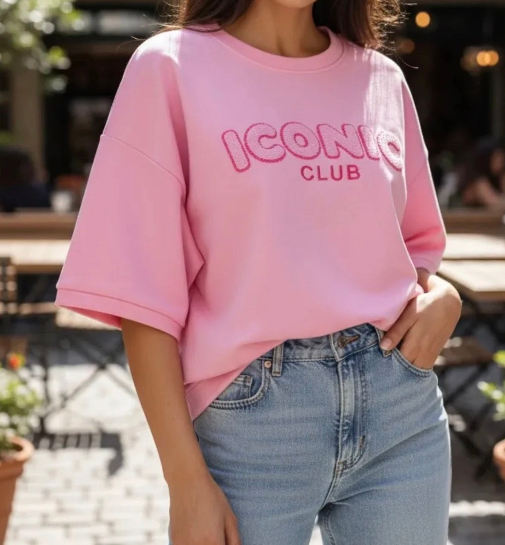 Tee Shirt Sweat Rose ICONIC
