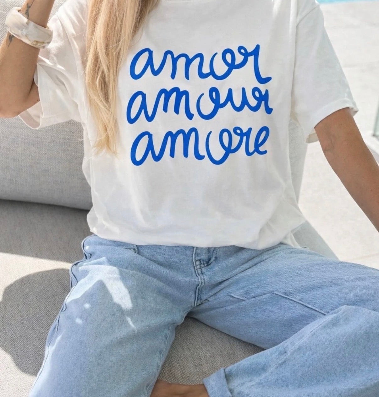 Tee Shirt Amour Bleu