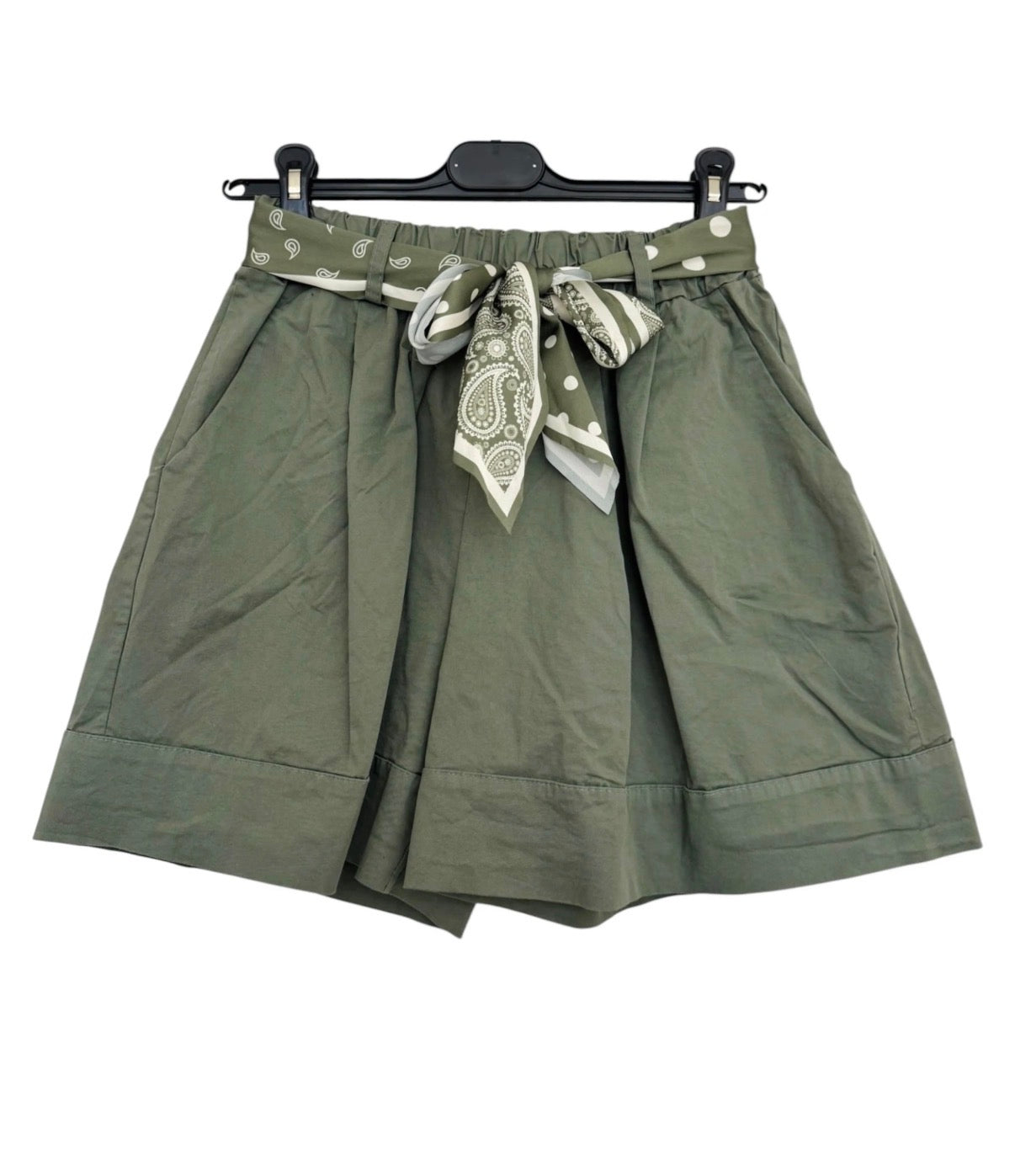 Short Foulard Kaki