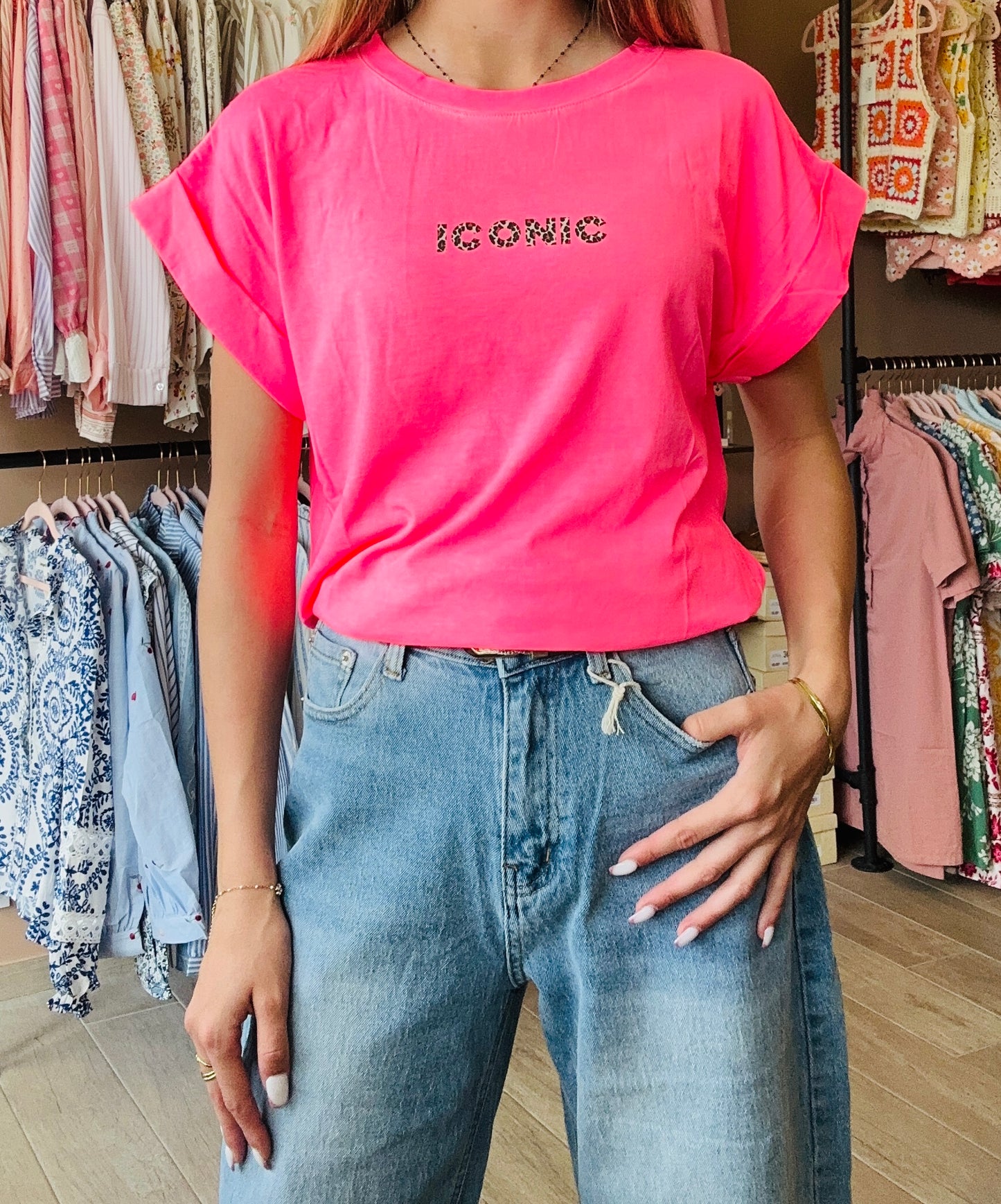 Tee shirt ICONIC Rose