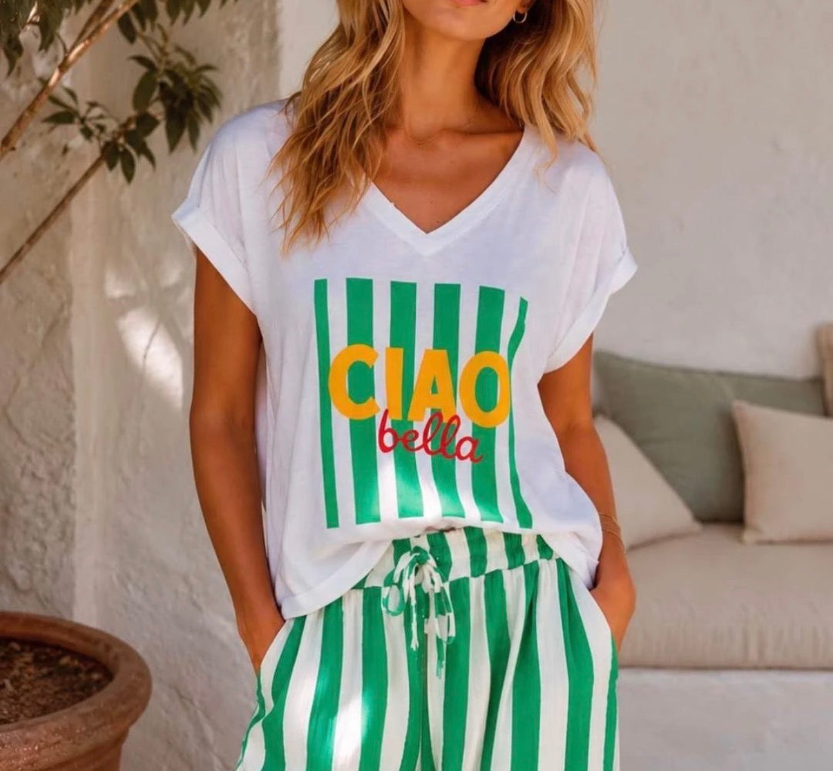 Tee shirt Ciao Vert