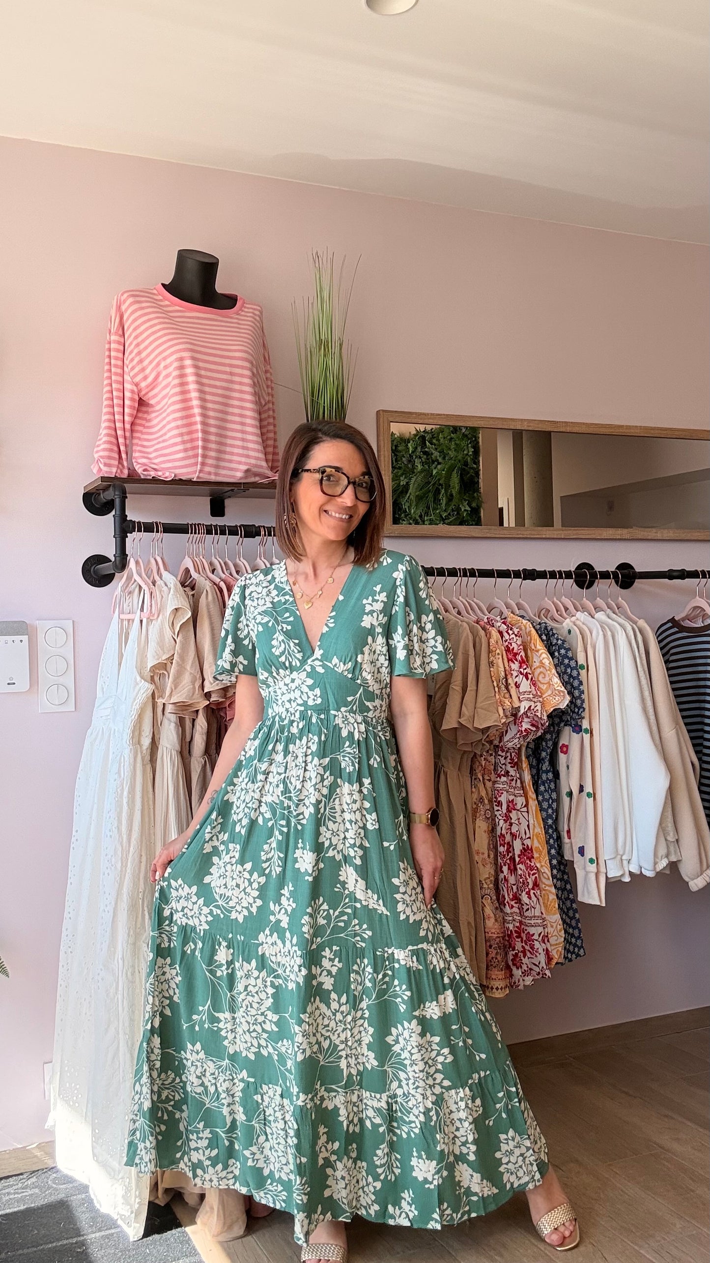 Robe Alia Vert