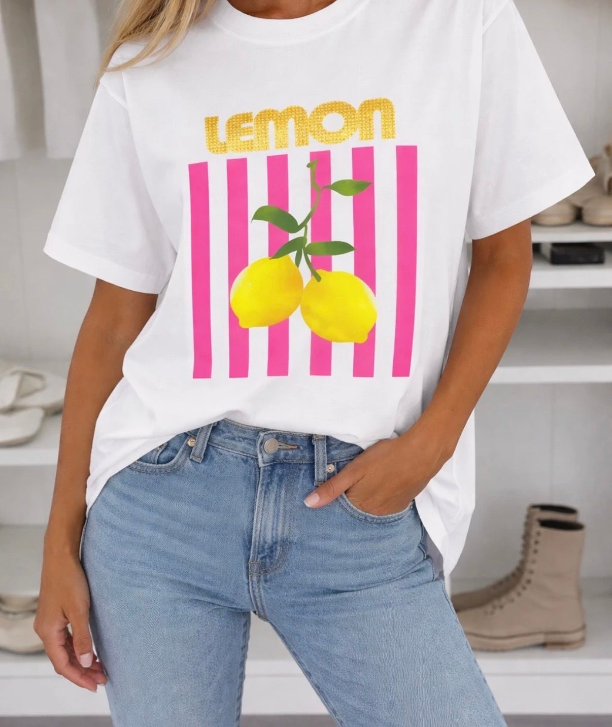 Tee Shirt Lemon Fushia