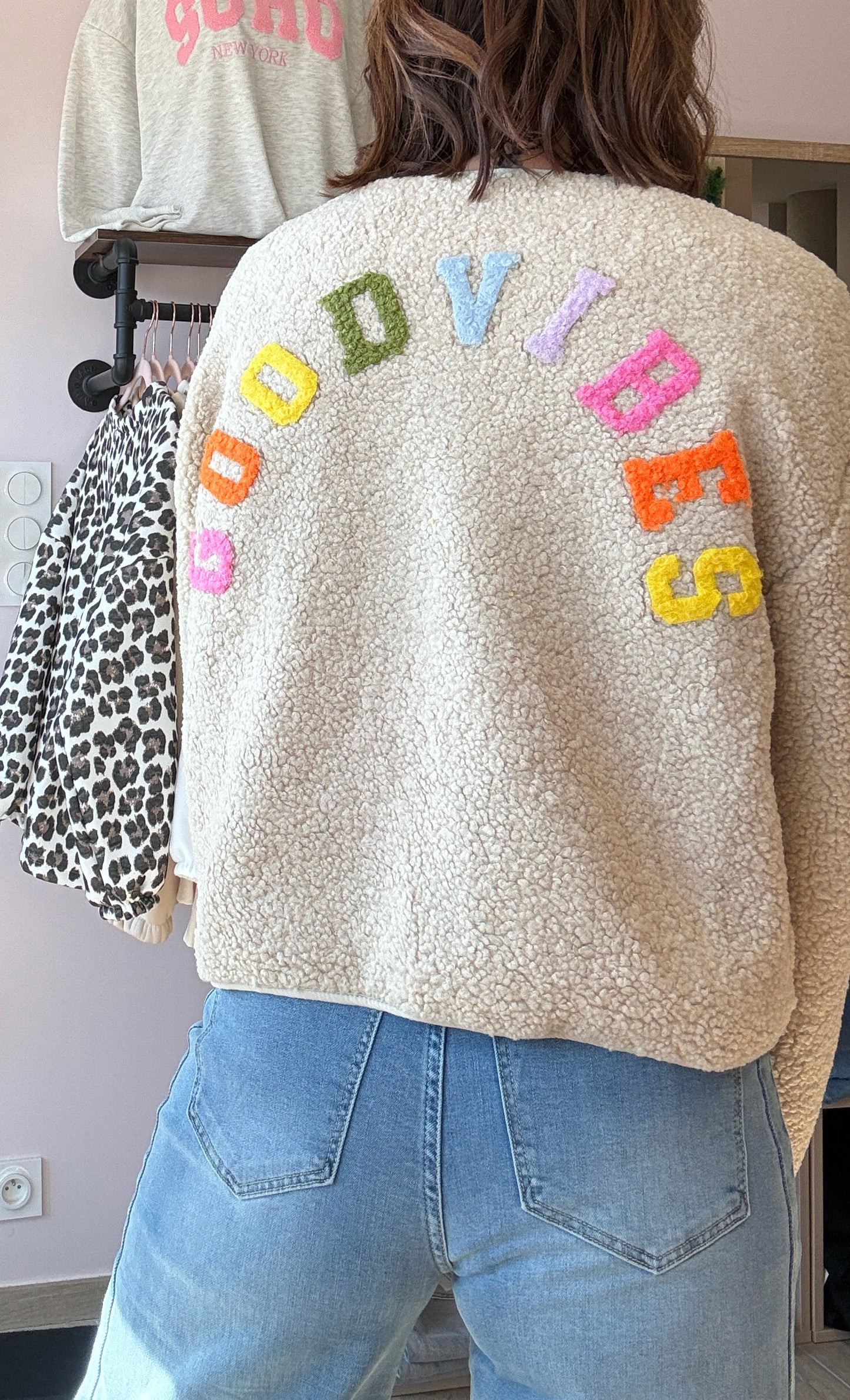 Veste Moumoute Beige