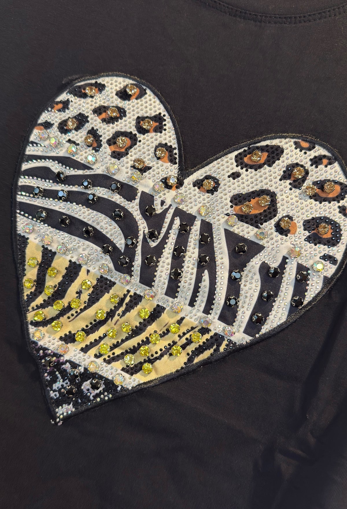 Tee shirt noir Coeur