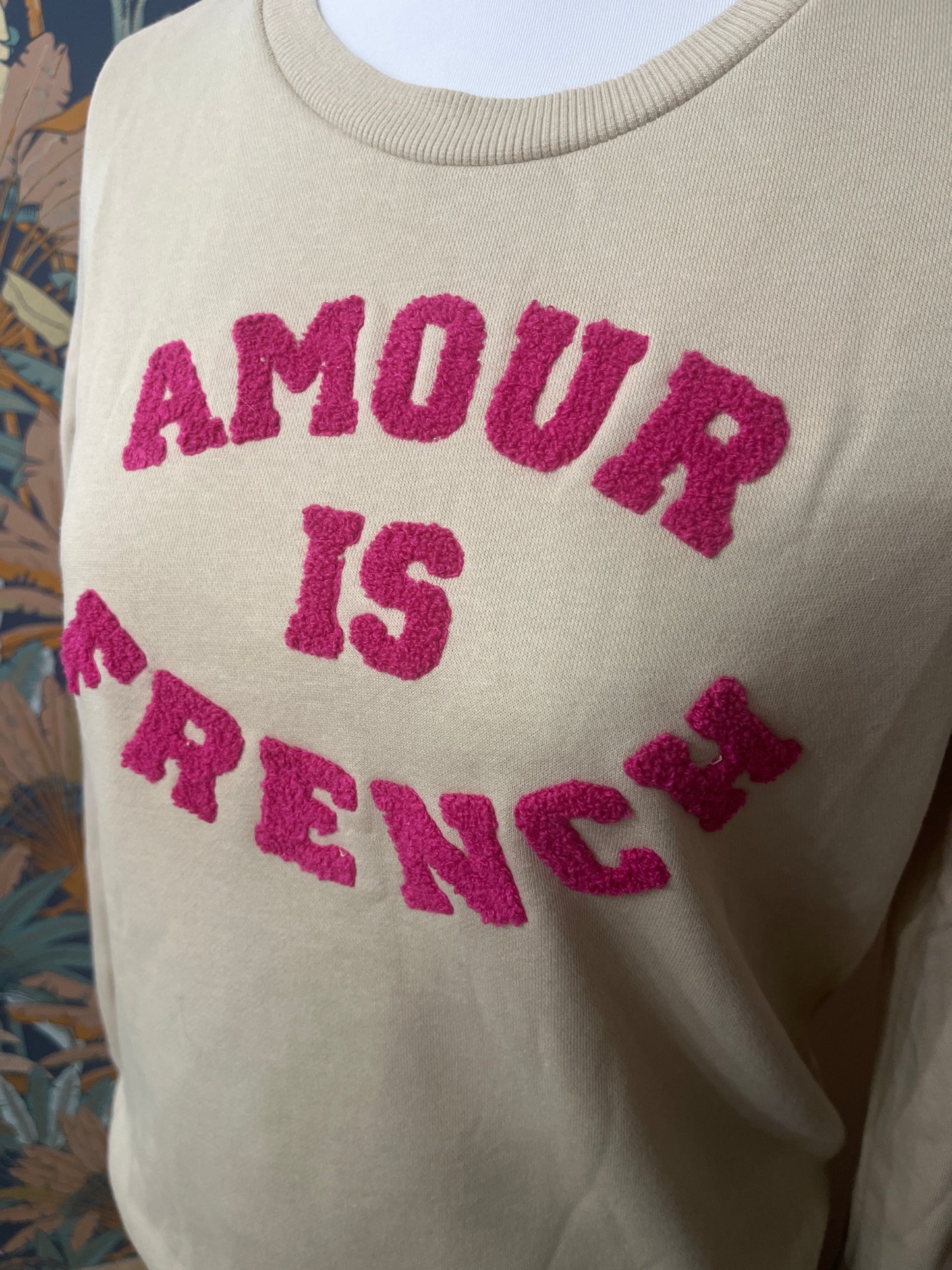 Sweat beige / Rose
