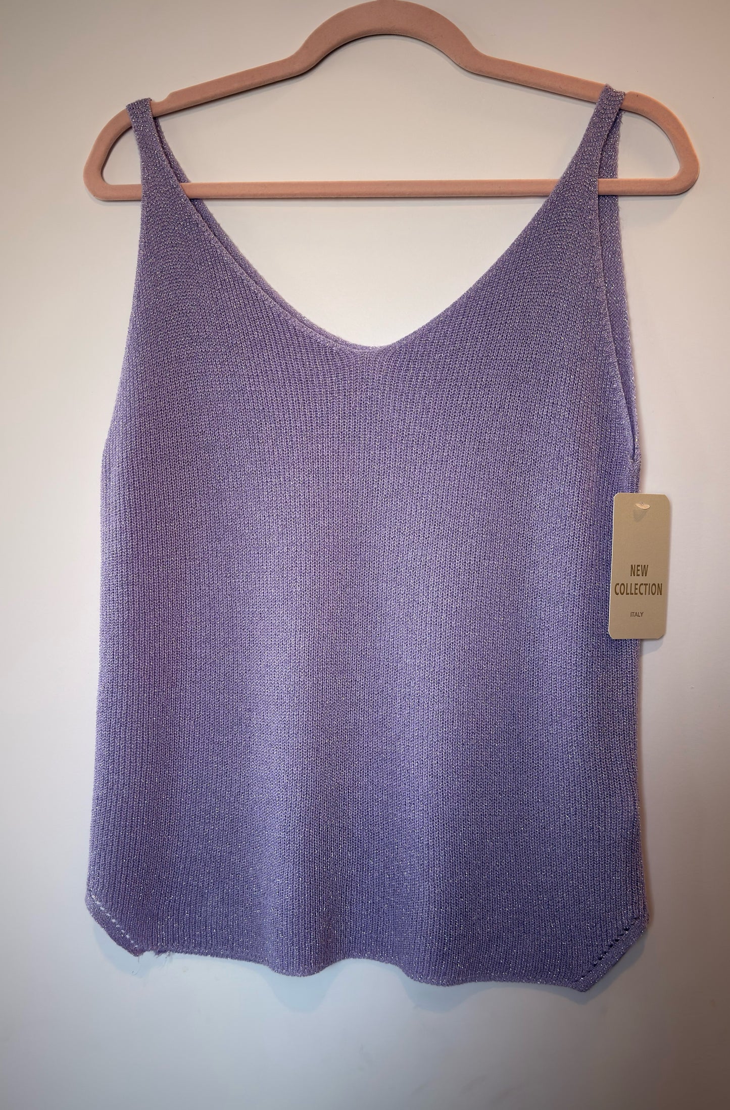 Top Maille Lilas