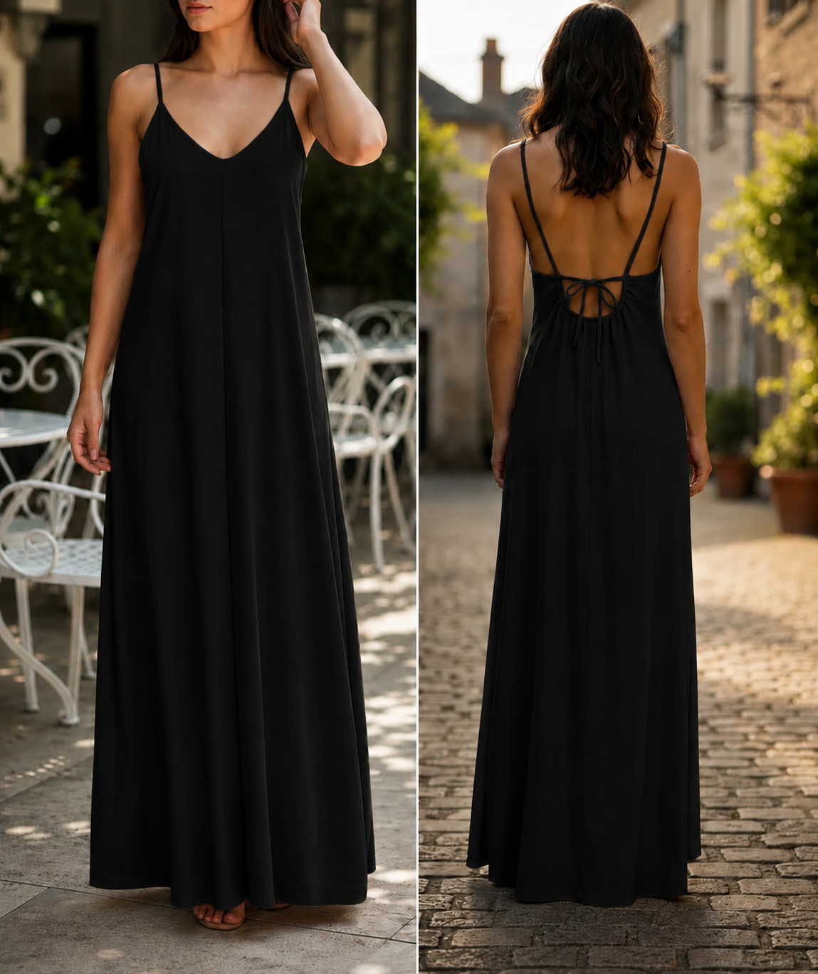 Robe longue Cordon Noir