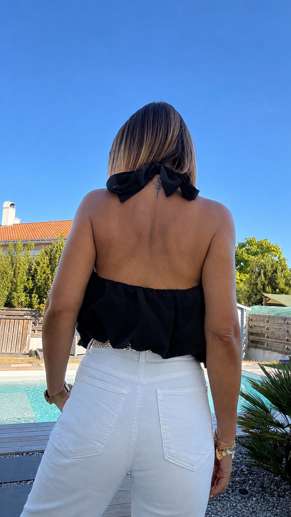 Top fluide Noir