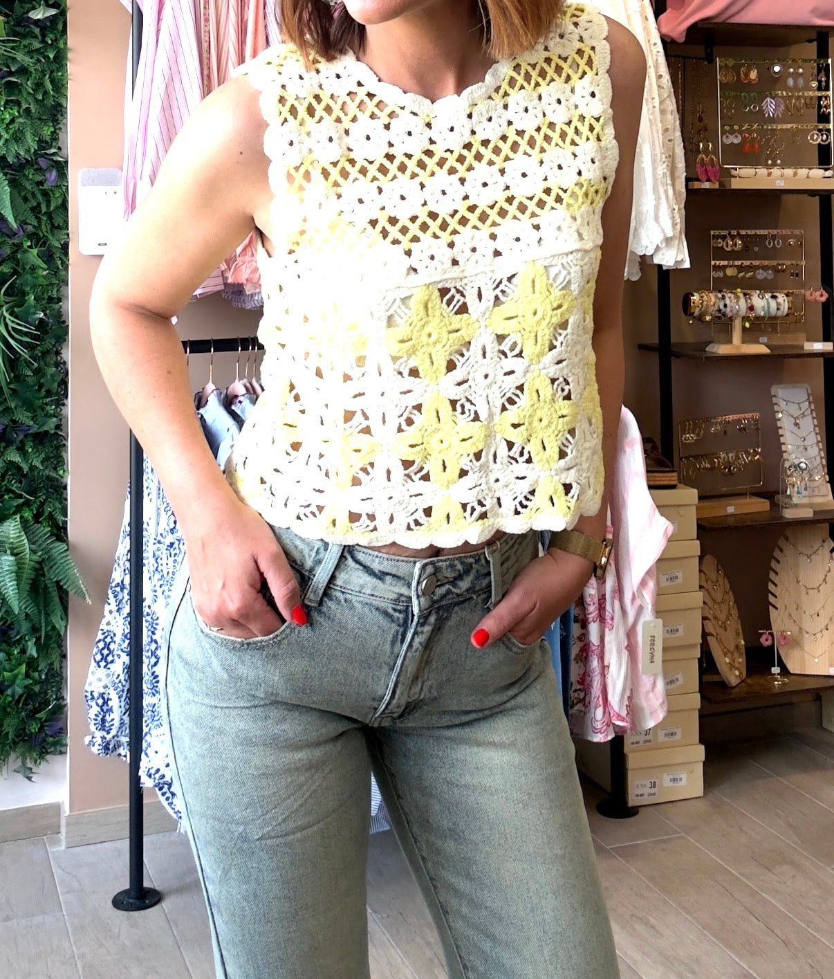 Top Elvianne Jaune