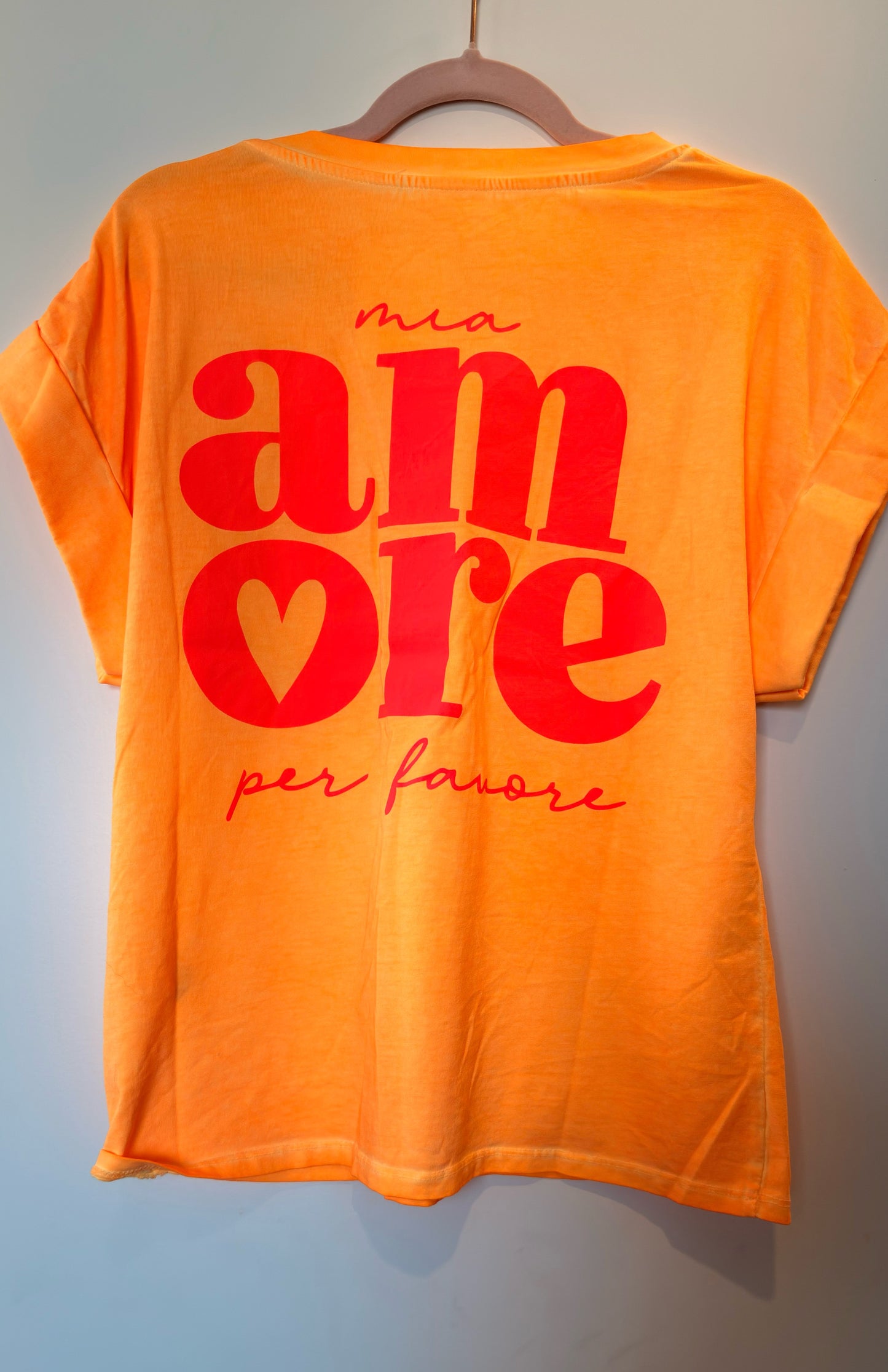 Tee Shirt Orange AMORE