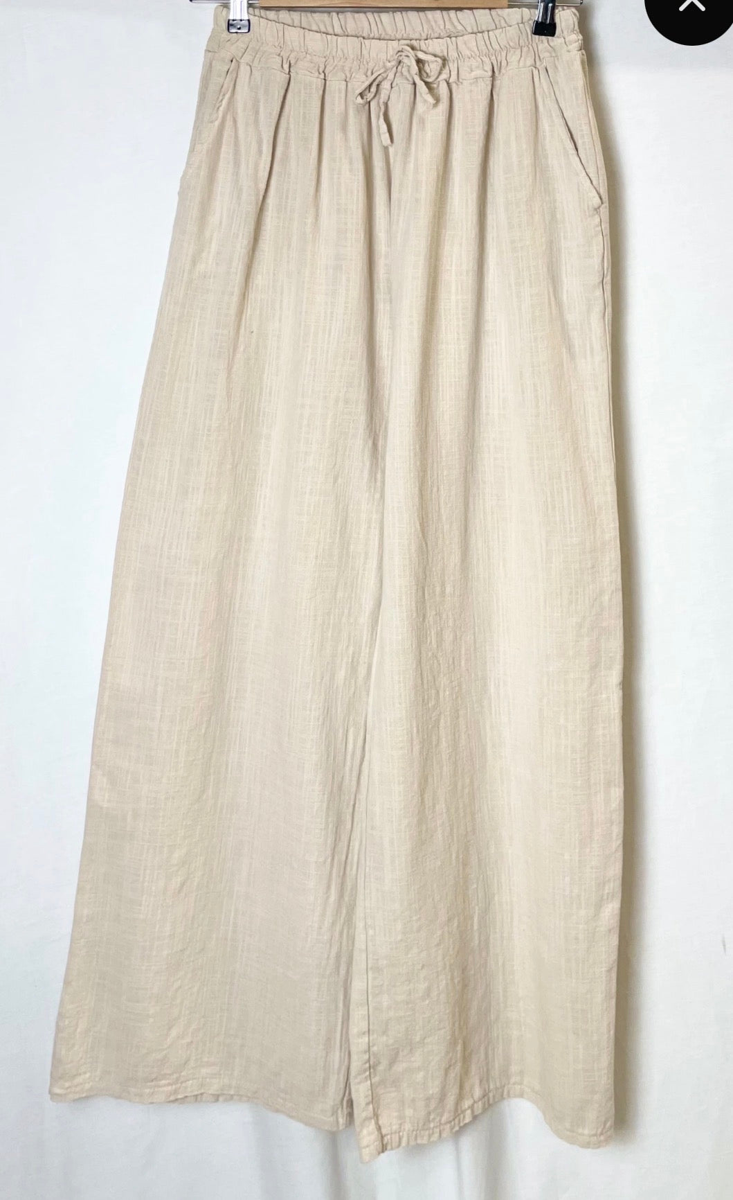 Pantalon Coton Beige
