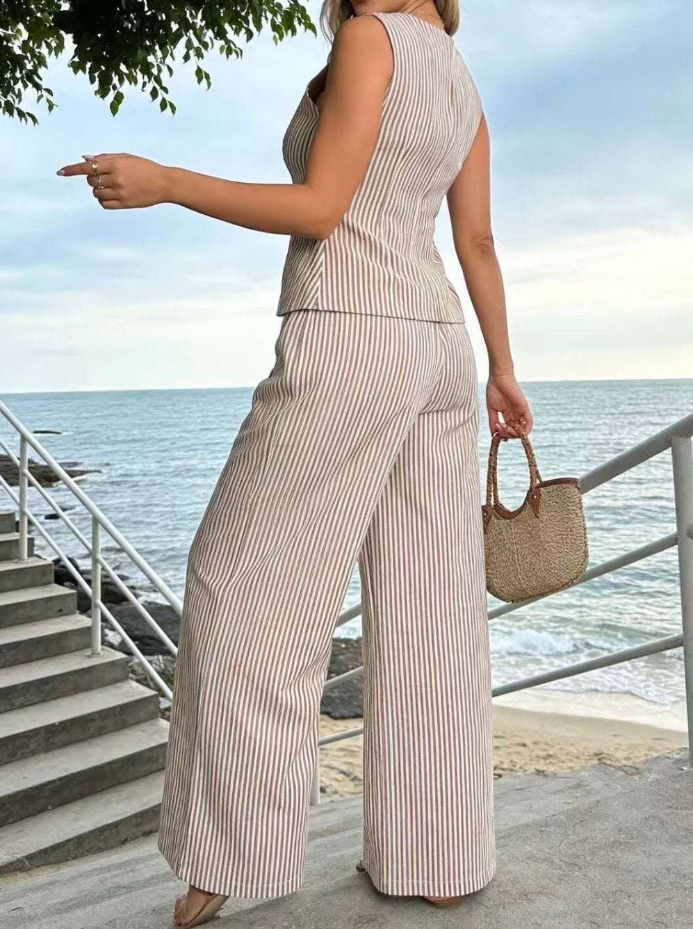 Ensemble Pantalon Beige
