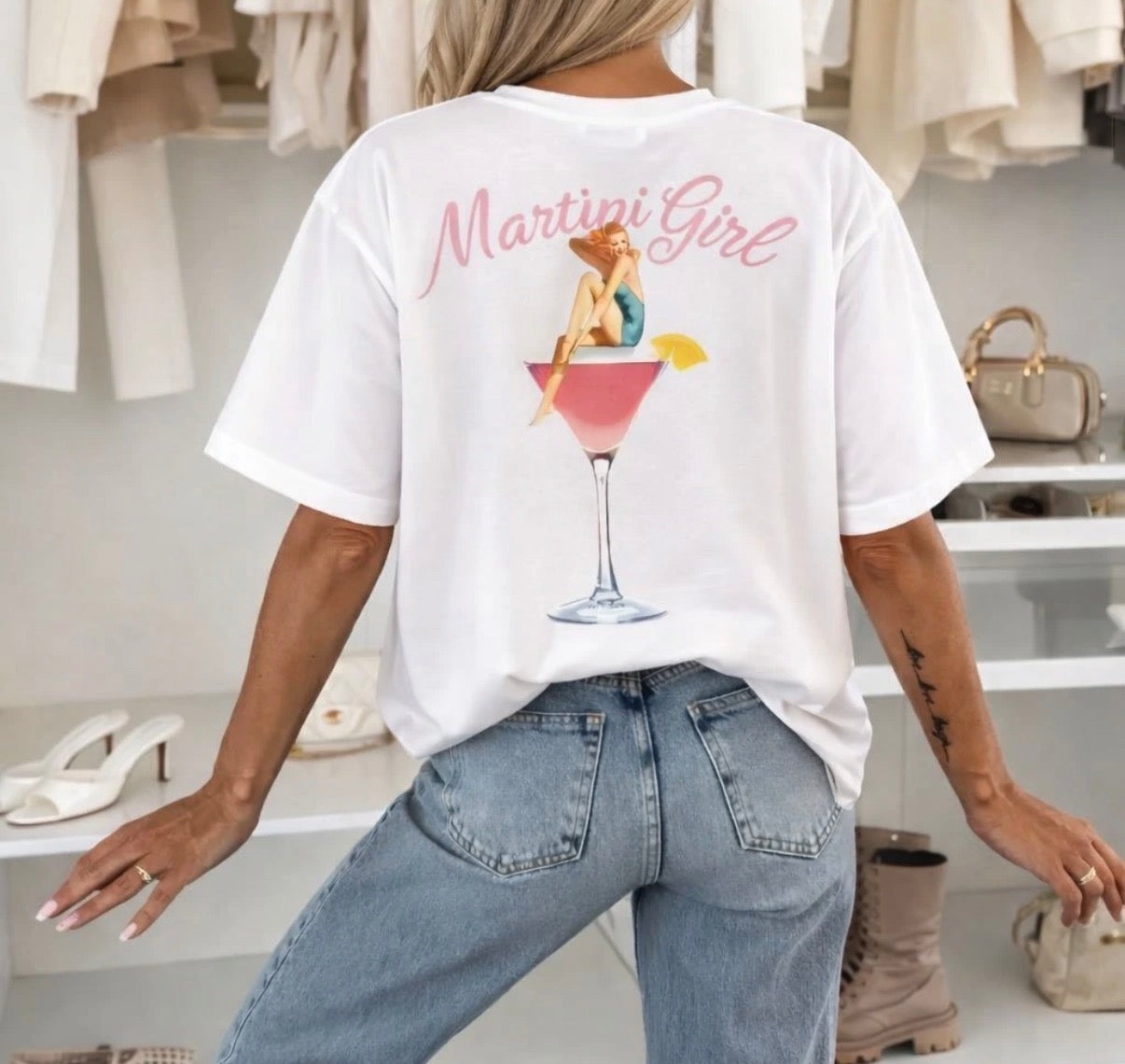 Tee Shirt Martini Girl