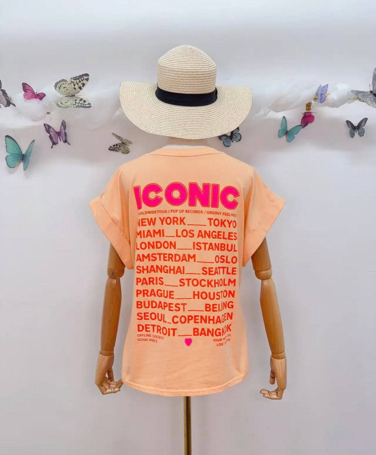 Tee Shirt Abricot ICONIC