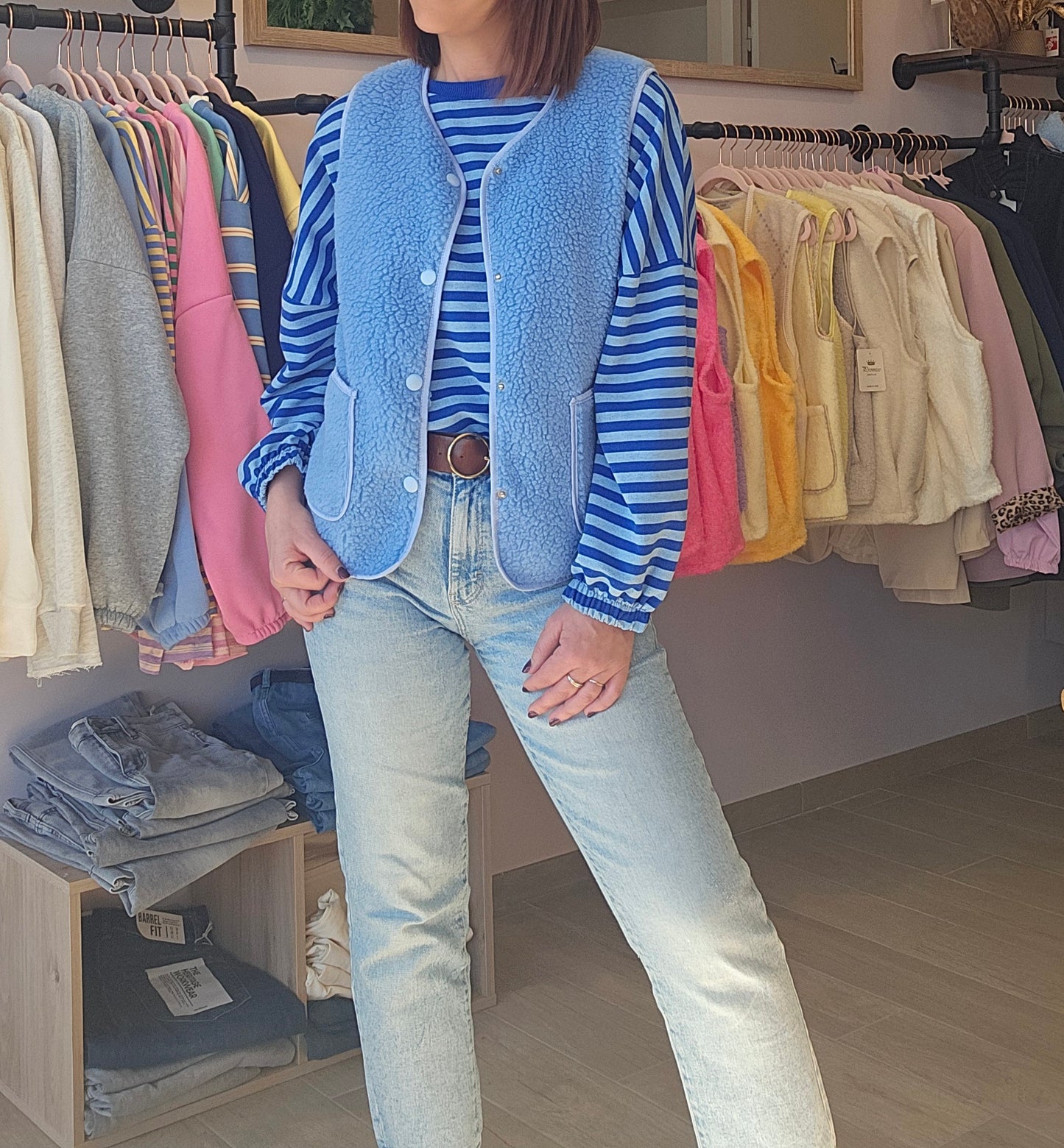 Gilet SM Bleu ciel
