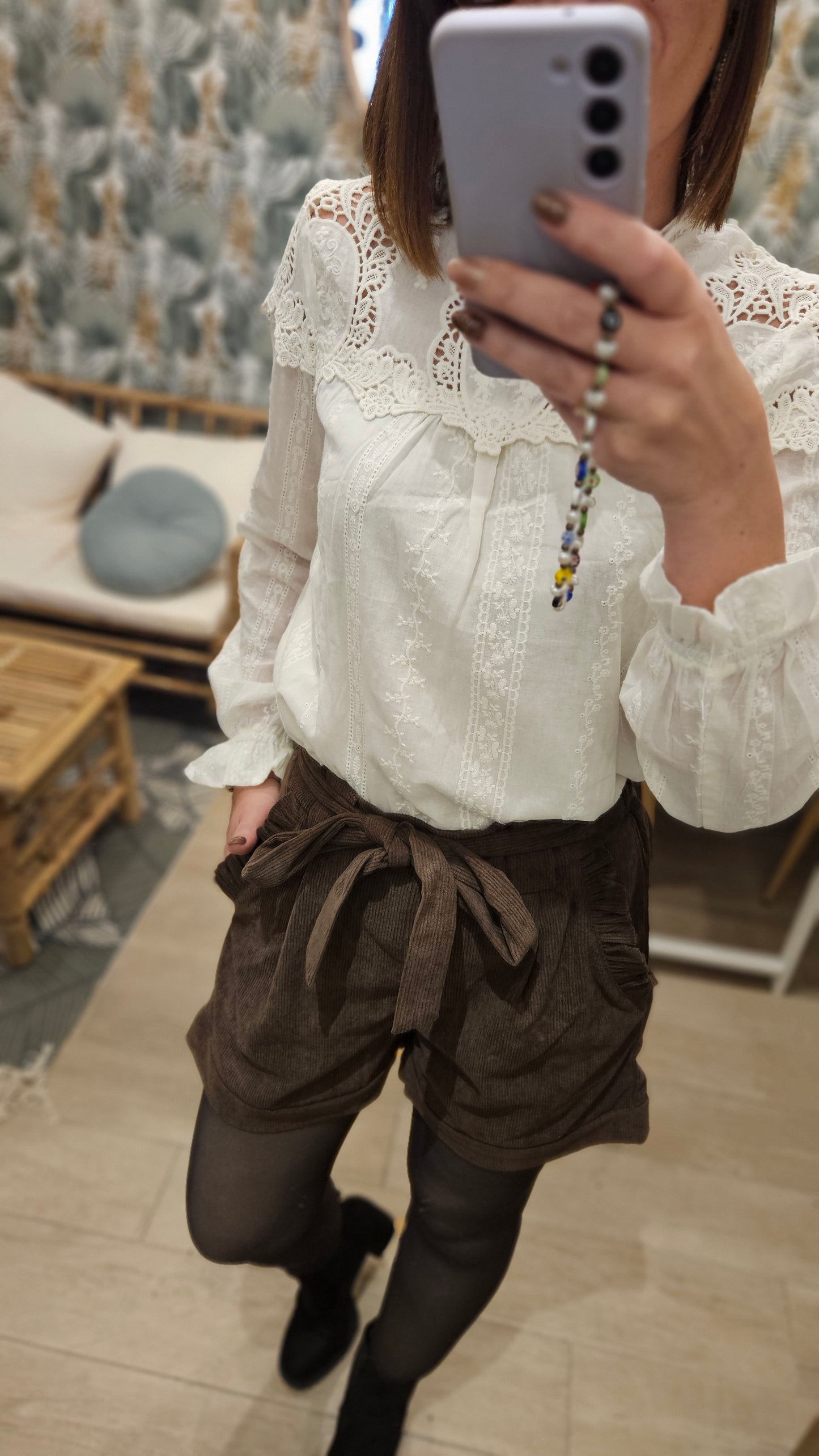 Blouse Ecru Broderie