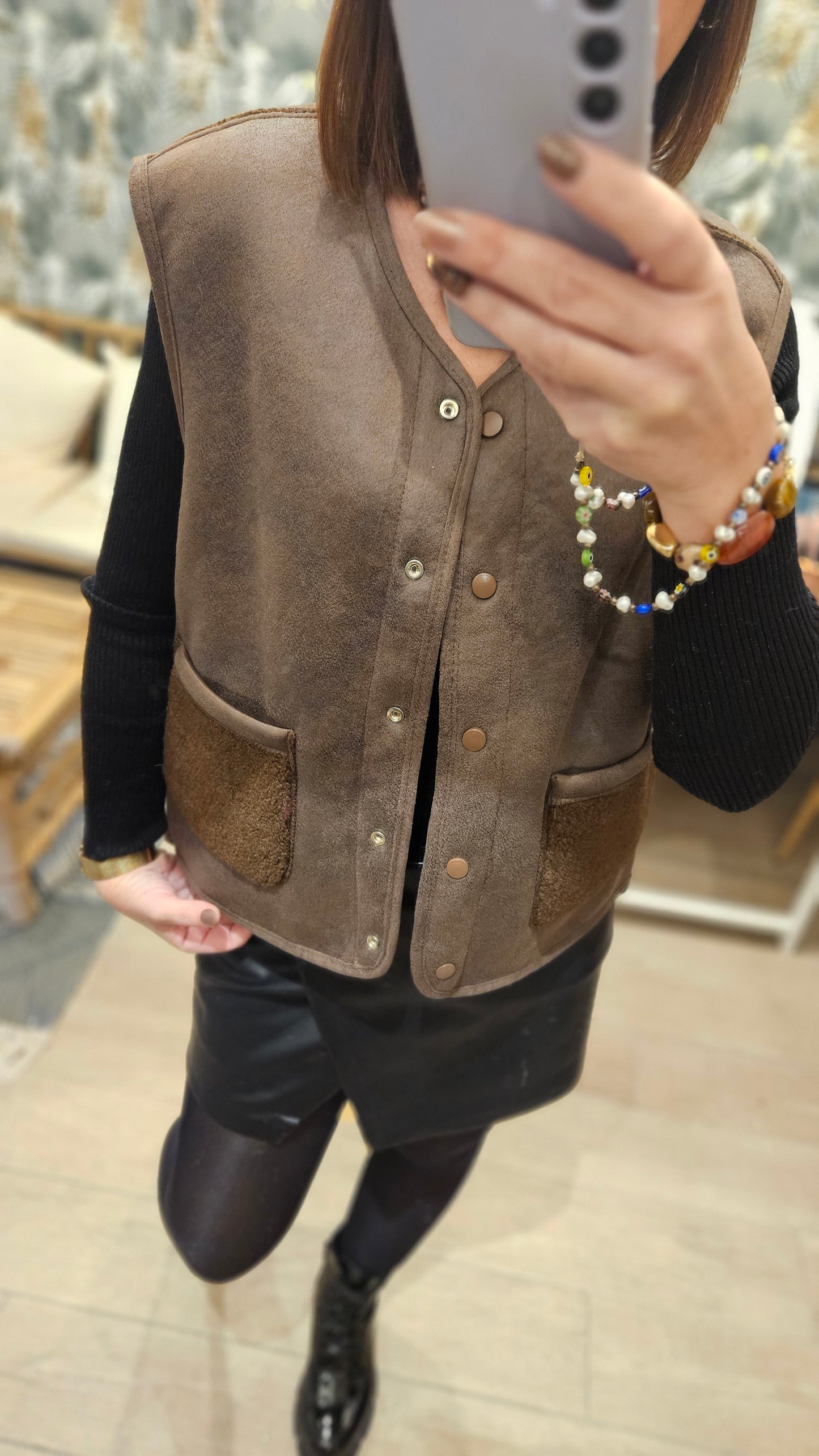 Gilet SM réversible Choco