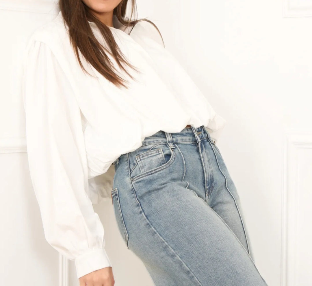 Chemise Blanche bouffante