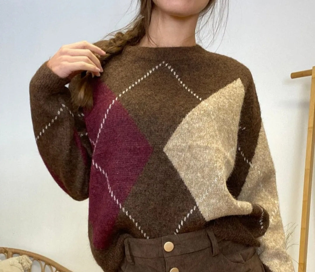 Pull Choco/Bordeaux