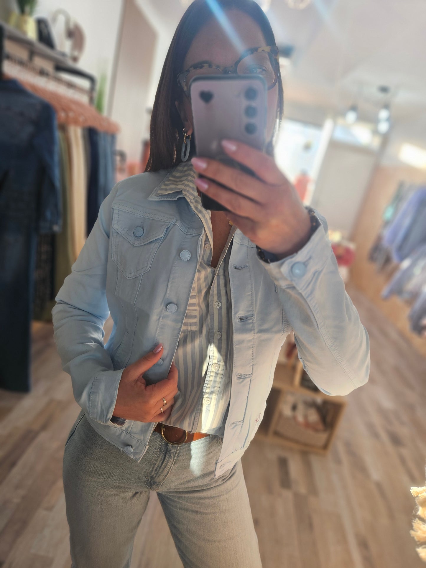 Veste droite bleue