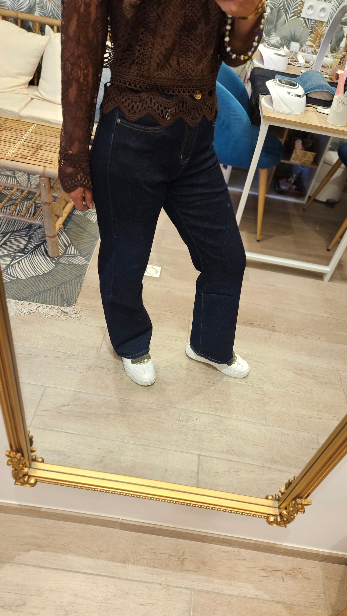 Jean wide leg Brut