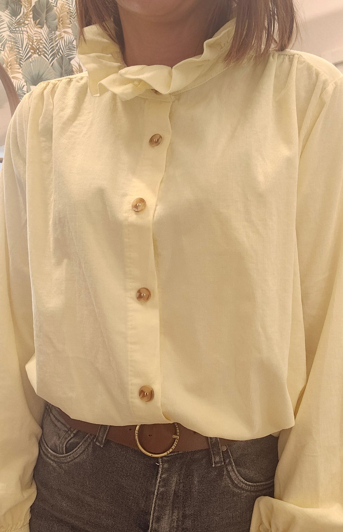 Chemise col Jaune