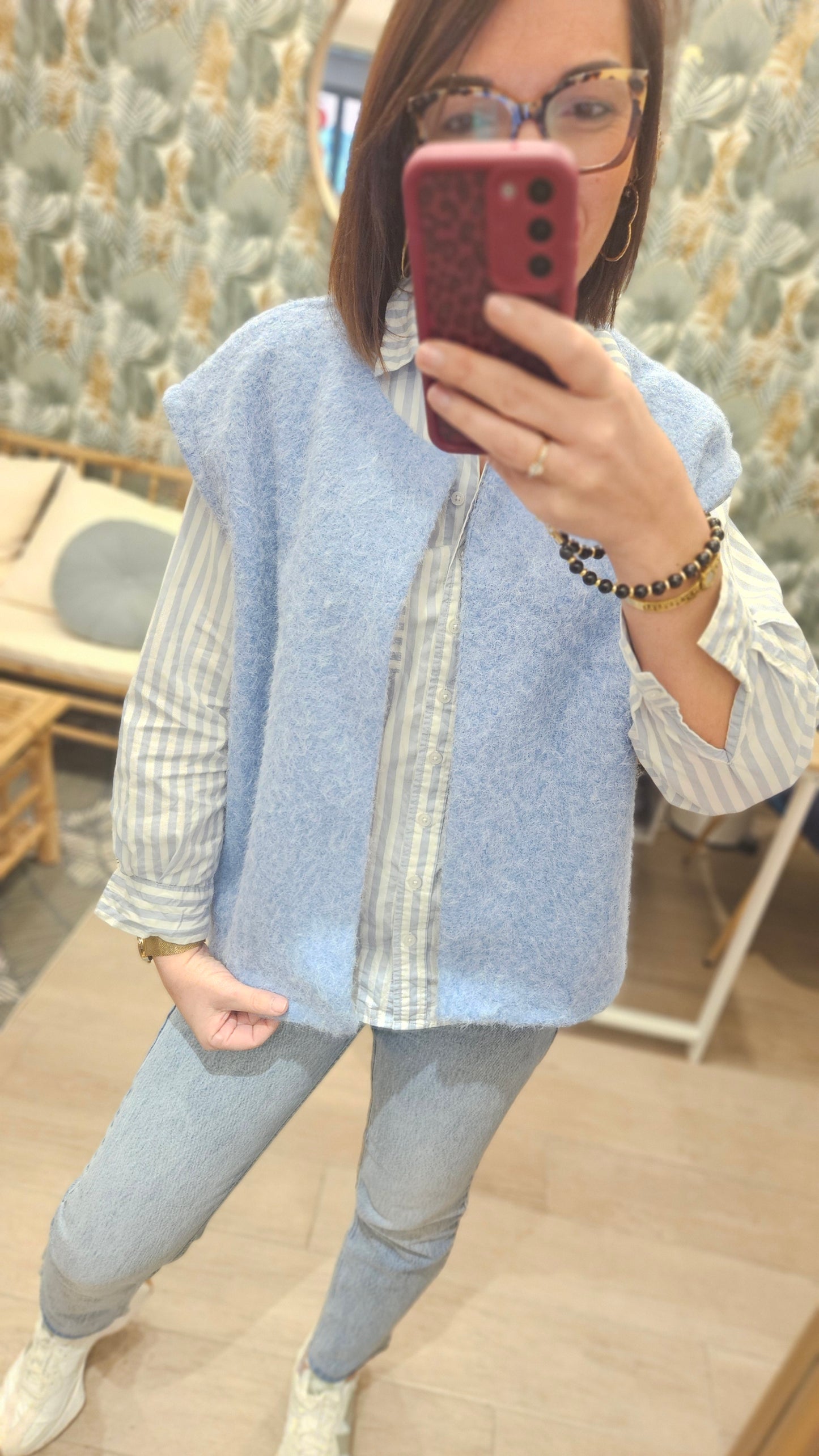 Gilet SM Bleu Ciel