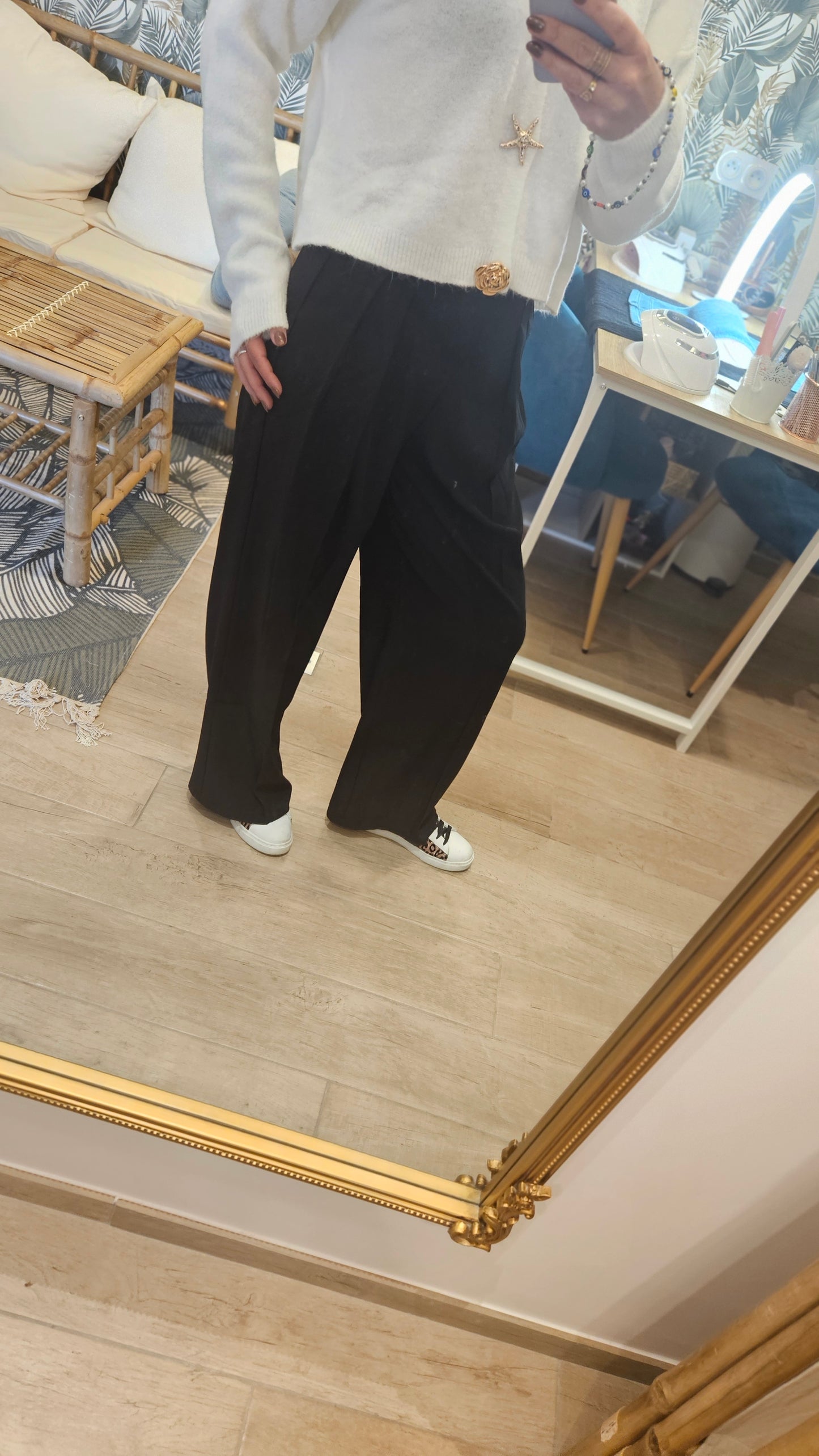 Pantalon tailleur Noir