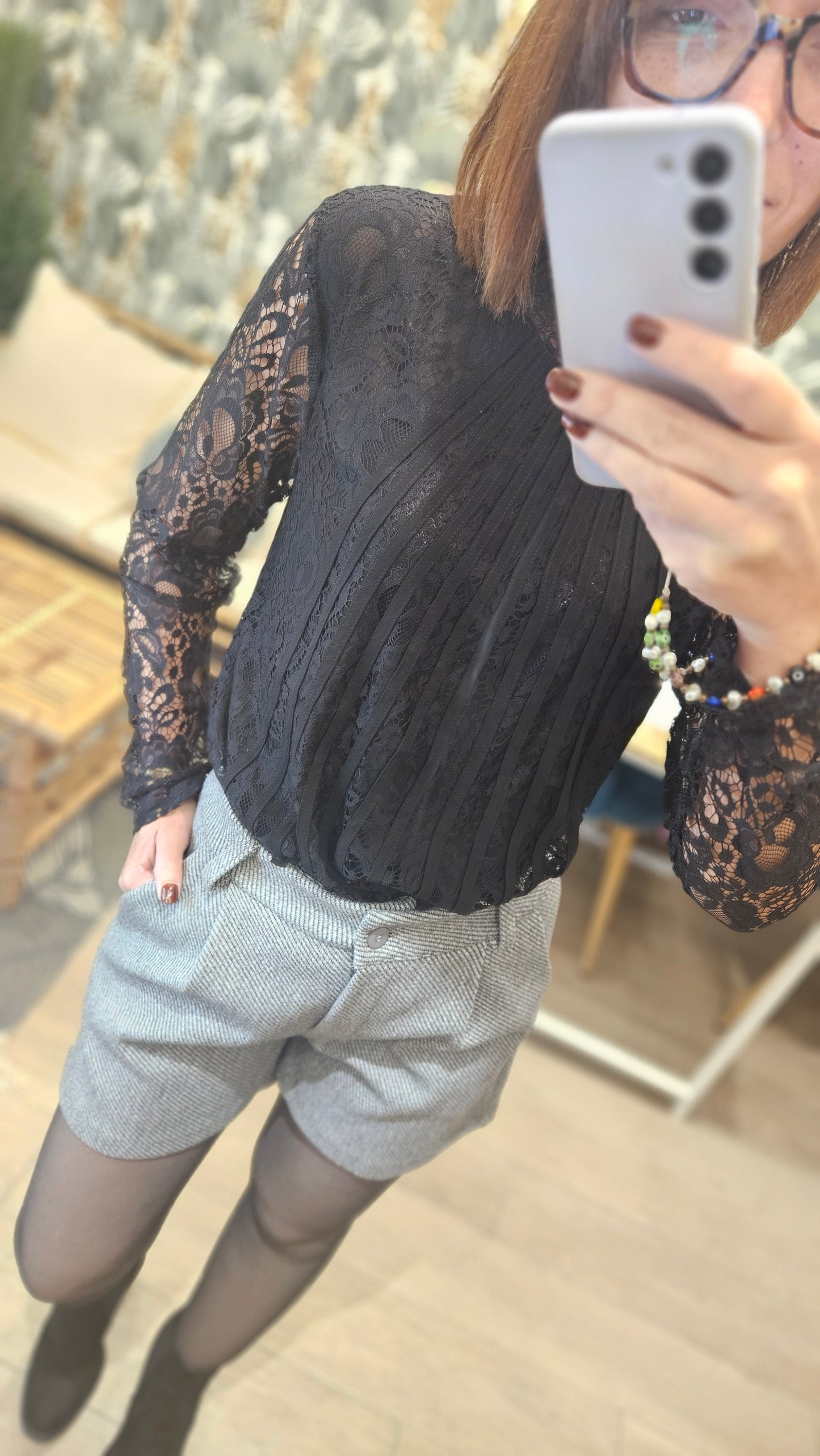 Blouse Noir dentelle