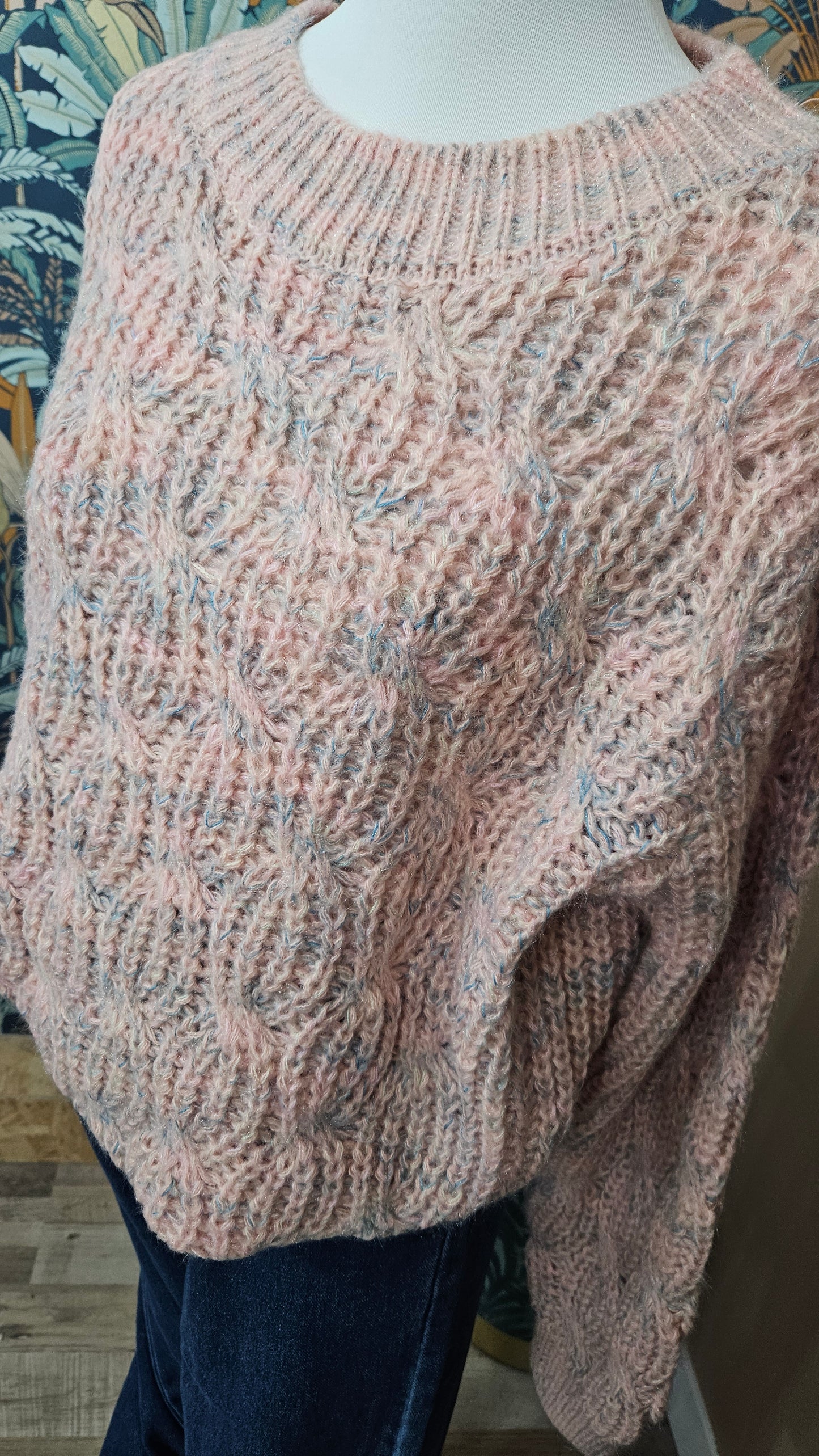 Pull rose clair