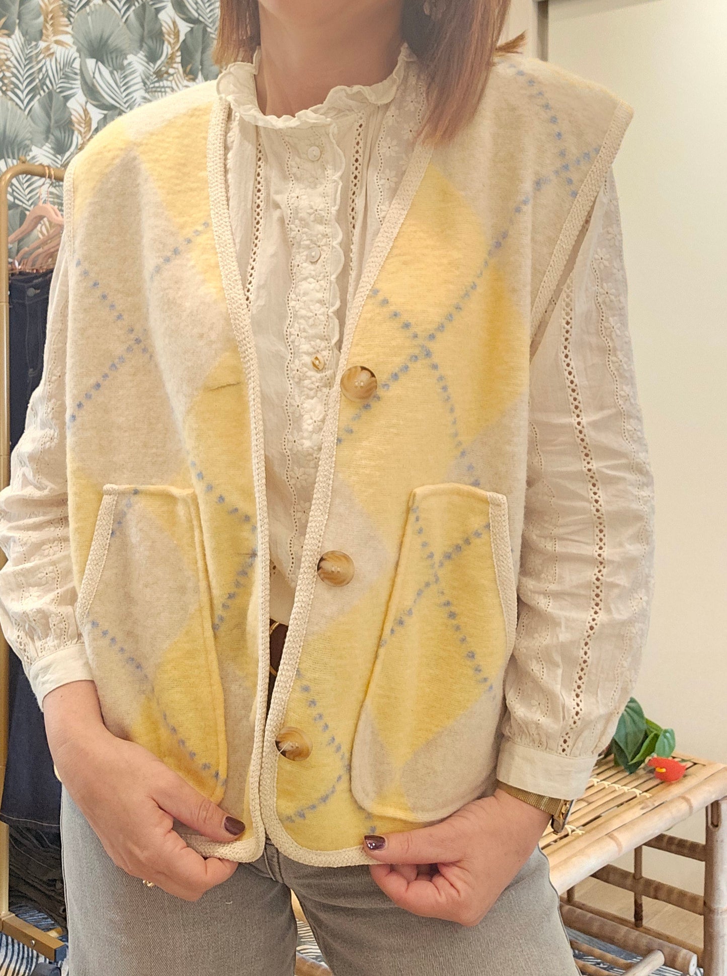 Gilet SM Jaune losange
