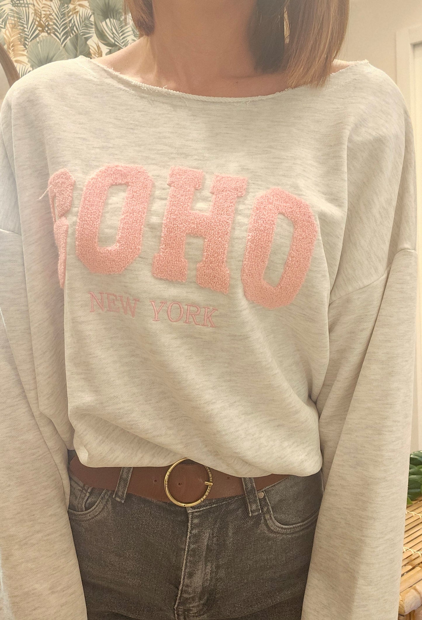Sweat Gris/Rose SOHO