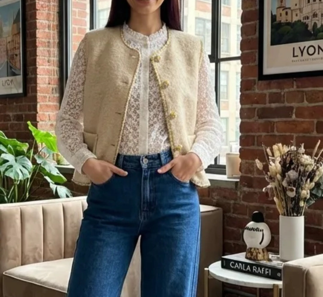 Gilet SM Ecru Liberty