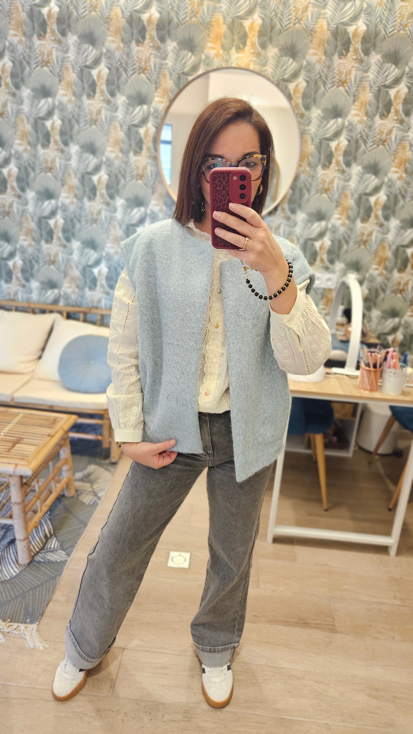 Gilet SM Bleu/gris