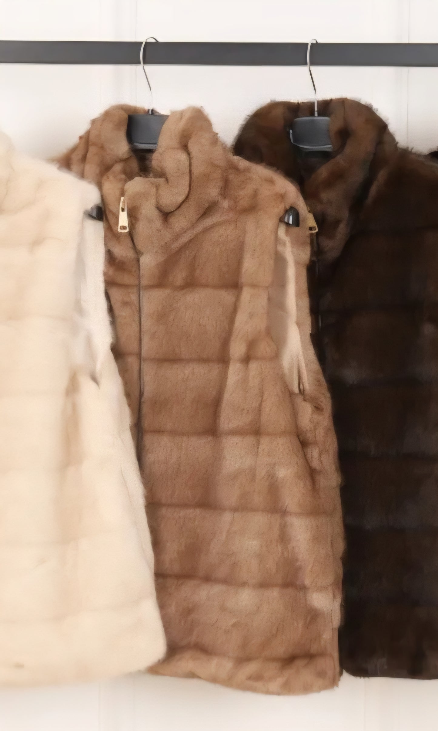 Veste SM Marron fourrure