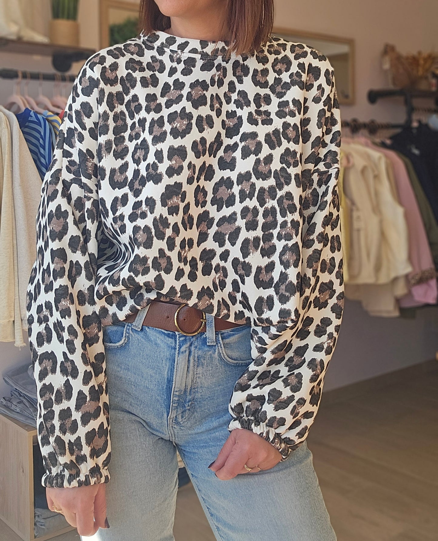 Sweat Léopard DOLCE VITA