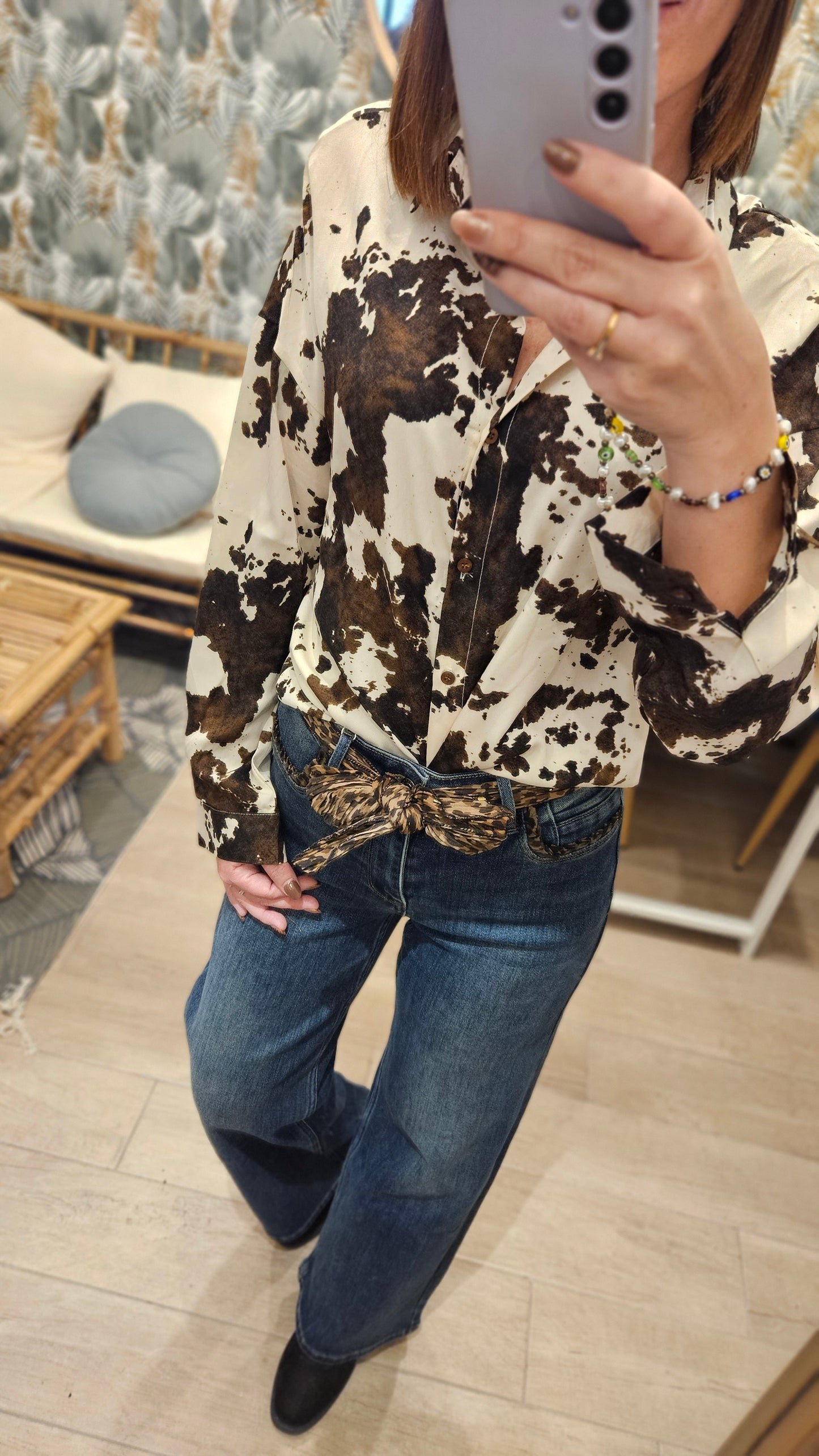 Chemise Marron Vache