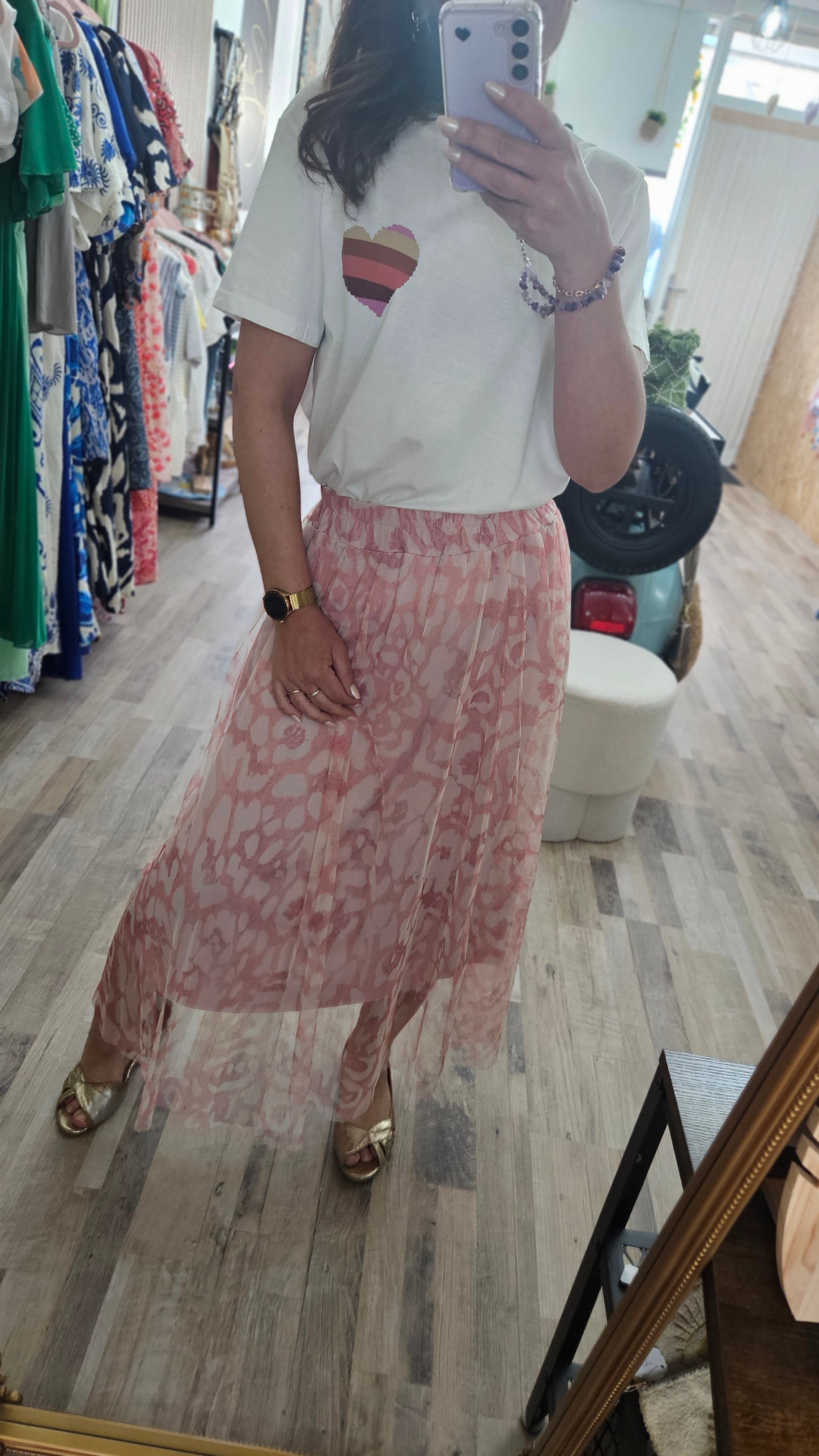 Jupe tulle rose