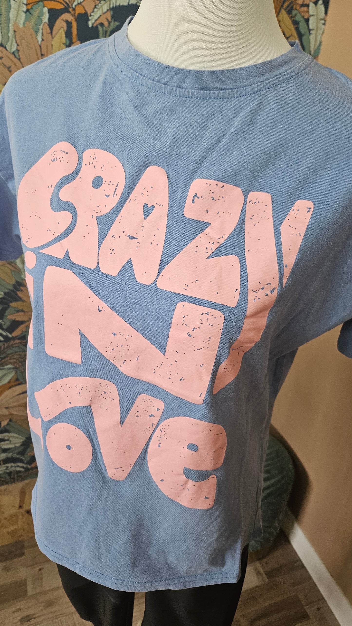 Tee-shirt bleu/rose