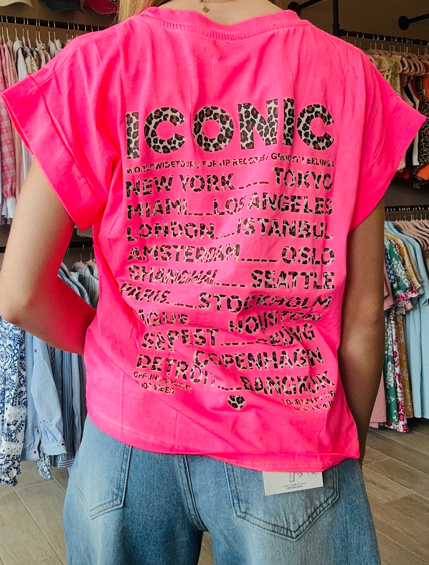 Tee shirt ICONIC Rose