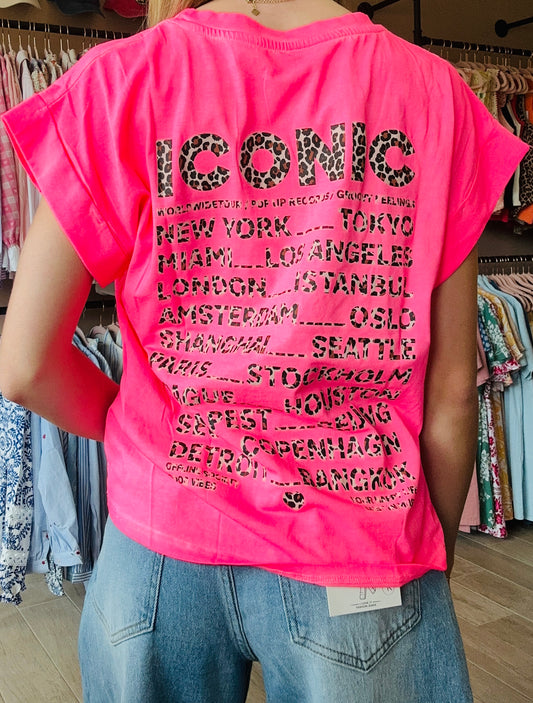 Tee shirt ICONIC Rose