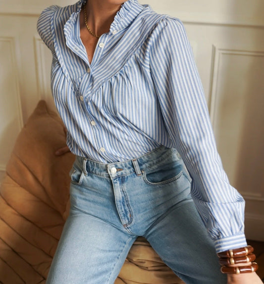 Chemise Rayée Bleue