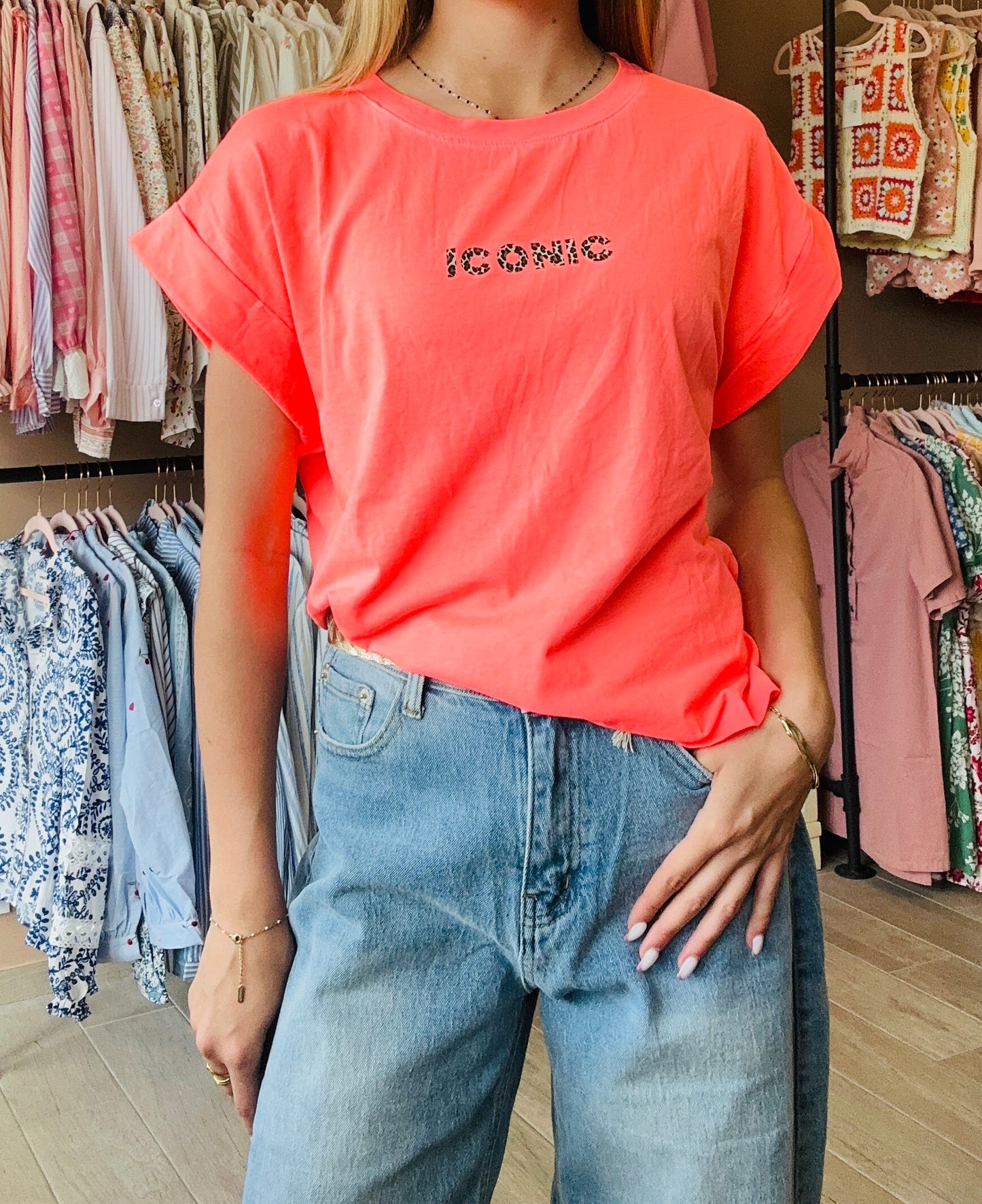 Tee shirt ICONIC Corail